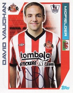 Sticker David Vaughan - Premier League Inglese 2011-2012 n. 342 - Topps
