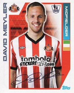 Sticker David Meyler - Premier League Inglese 2011-2012 n. 345 - Topps