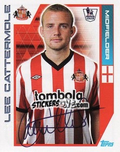 Figurina Lee Cattermole - Premier League Inglese 2011-2012 n. 346 - Topps