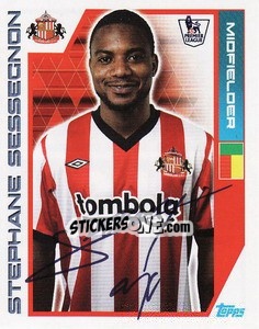 Sticker Stephane Sessegnon - Premier League Inglese 2011-2012 n. 348 - Topps