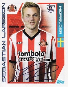 Sticker Sebastian Larsson - Premier League Inglese 2011-2012 n. 349 - Topps