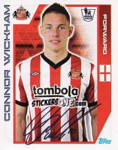 Figurina Connor Wickham - Premier League Inglese 2011-2012 - Topps