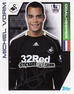 Sticker Michel Vorm - Premier League Inglese 2011-2012 n. 357 - Topps