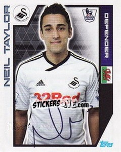 Sticker Neil Taylor - Premier League Inglese 2011-2012 n. 359 - Topps