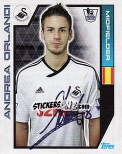 Sticker Andrea Orlandi - Premier League Inglese 2011-2012 n. 364 - Topps