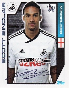 Sticker Scott Sinclair - Premier League Inglese 2011-2012 n. 366 - Topps