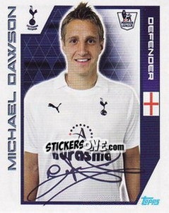 Sticker Michael Dawson - Premier League Inglese 2011-2012 n. 382 - Topps