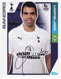 Sticker Sandro - Premier League Inglese 2011-2012 n. 390 - Topps