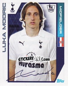 Figurina Luka Modric - Premier League Inglese 2011-2012 - Topps