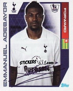 Sticker Emmanuel Adebayor - Premier League Inglese 2011-2012 - Topps