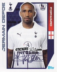 Sticker Jermain Defoe - Premier League Inglese 2011-2012 n. 396 - Topps