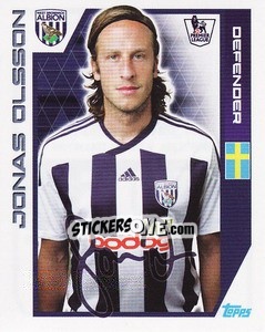 Figurina Jonas Olsson - Premier League Inglese 2011-2012 - Topps