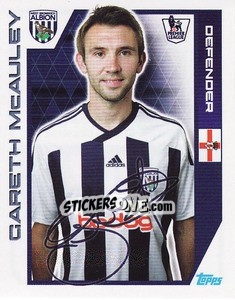 Figurina Gareth McAuley - Premier League Inglese 2011-2012 - Topps