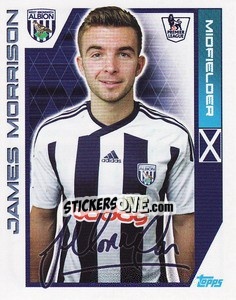 Sticker James Morrison - Premier League Inglese 2011-2012 n. 409 - Topps