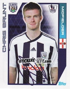Sticker Chris Brunt - Premier League Inglese 2011-2012 n. 412 - Topps