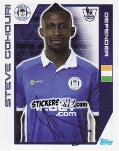 Sticker Steve Gohouri - Premier League Inglese 2011-2012 n. 424 - Topps