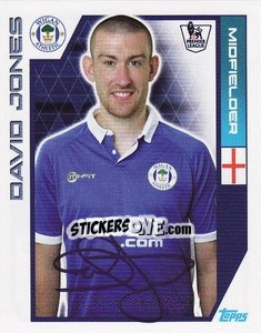 Sticker David Jones - Premier League Inglese 2011-2012 - Topps