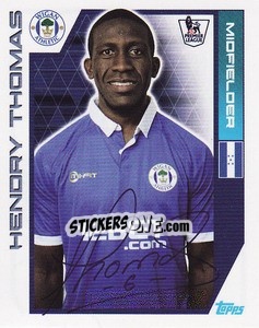 Figurina Hendry Thomas - Premier League Inglese 2011-2012 - Topps