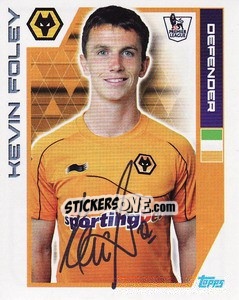 Sticker Kevin Foley - Premier League Inglese 2011-2012 n. 453 - Topps