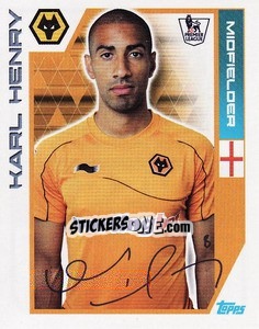 Sticker Karl Henry - Premier League Inglese 2011-2012 - Topps