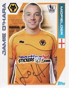 Figurina Jamie O'Hara - Premier League Inglese 2011-2012 n. 456 - Topps