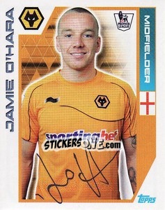 Cromo Jamie O'Hara - Premier League Inglese 2011-2012 - Topps