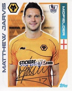 Sticker Matthew Jarvis - Premier League Inglese 2011-2012 n. 458 - Topps