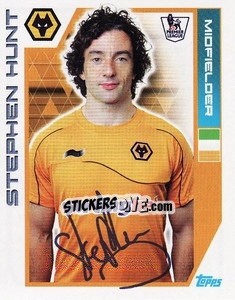 Sticker Stephen Hunt - Premier League Inglese 2011-2012 - Topps