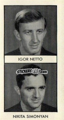 Sticker Igor Netto / Nikita Simonyan - Rover World Cup Footballers 1958
 - D.C. Thomson