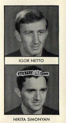 Sticker Igor Netto / Nikita Simonyan - Rover World Cup Footballers 1958
 n. 14 - D.C. Thomson