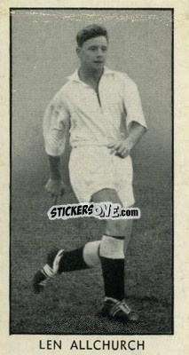 Figurina Len Allchurch - Famous Footballers 1957
 n. 8 - D.C. Thomson