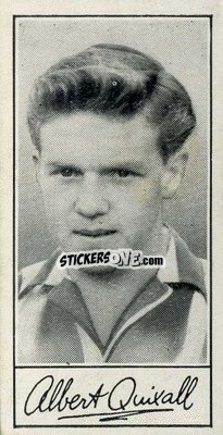 Sticker Albert Quixall - Famous Footballers (A4) 1956
 n. 17 - Barratt & Co.

