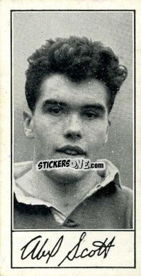 Sticker Alex Scott - Famous Footballers (A4) 1956
 - Barratt & Co.
