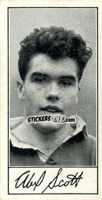 Sticker Alex Scott - Famous Footballers (A4) 1956
 n. 6 - Barratt & Co.

