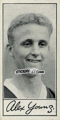 Figurina Alex Young - Famous Footballers (A4) 1956
 n. 58 - Barratt & Co.
