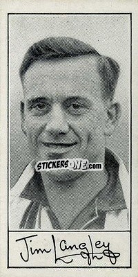 Sticker Jim Langley - Famous Footballers (A4) 1956
 - Barratt & Co.
