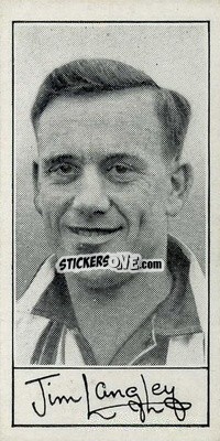 Figurina Jim Langley - Famous Footballers (A4) 1956
 n. 14 - Barratt & Co.
