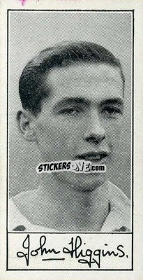Sticker John Higgins - Famous Footballers (A4) 1956
 n. 53 - Barratt & Co.
