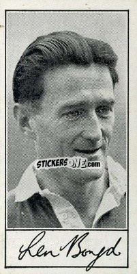 Sticker Len Boyd - Famous Footballers (A4) 1956
 n. 27 - Barratt & Co.
