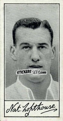 Sticker Nat Lofthouse - Famous Footballers (A4) 1956
 - Barratt & Co.
