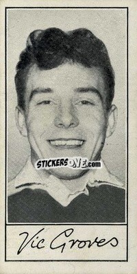 Figurina Vic Groves - Famous Footballers (A4) 1956
 n. 46 - Barratt & Co.
