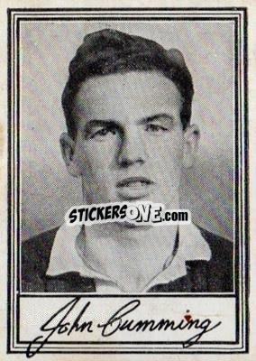 Sticker John Cumming - Famous Footballers (A3) 1955
 - Barratt & Co.
