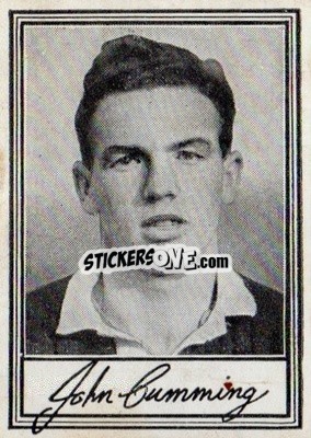 Cromo John Cumming - Famous Footballers (A3) 1955
 n. 13 - Barratt & Co.
