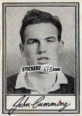 Cromo John Cumming - Famous Footballers (A3) 1955
 - Barratt & Co.
