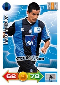 Sticker Maxi Moralez - Calciatori 2011-2012. Adrenalyn XL n. 10 - Panini