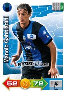 Sticker Manolo Gabbiadini - Calciatori 2011-2012. Adrenalyn XL n. 13 - Panini