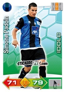 Sticker Simone Padoin - Calciatori 2011-2012. Adrenalyn XL n. 17 - Panini