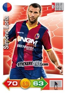 Sticker Simone Loria - Calciatori 2011-2012. Adrenalyn XL n. 20 - Panini