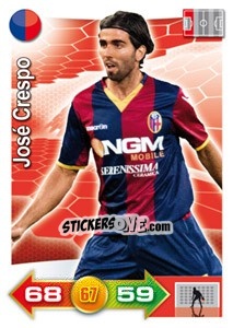 Sticker José Crespo - Calciatori 2011-2012. Adrenalyn XL - Panini
