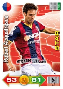 Figurina Robert Acquafresca - Calciatori 2011-2012. Adrenalyn XL - Panini